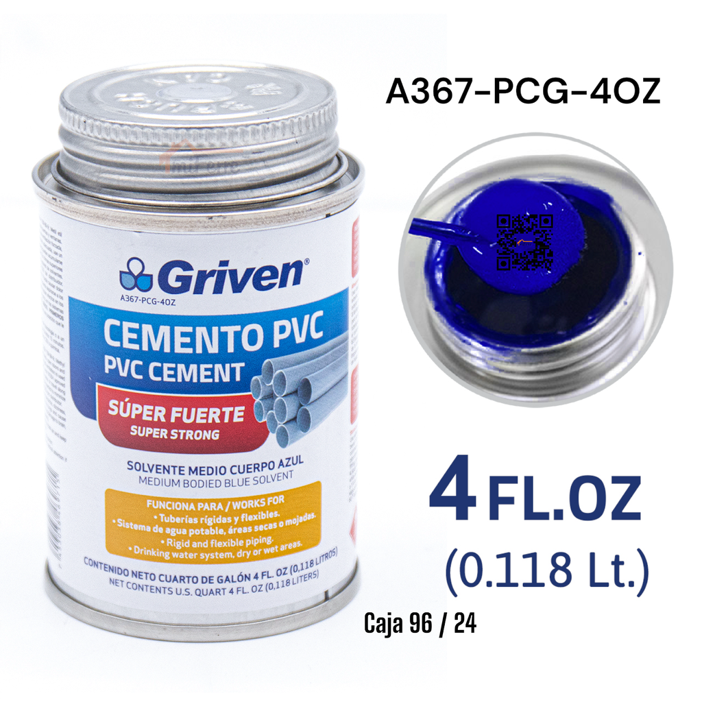 PEGAMENTO PVC GRIVEN 4oz