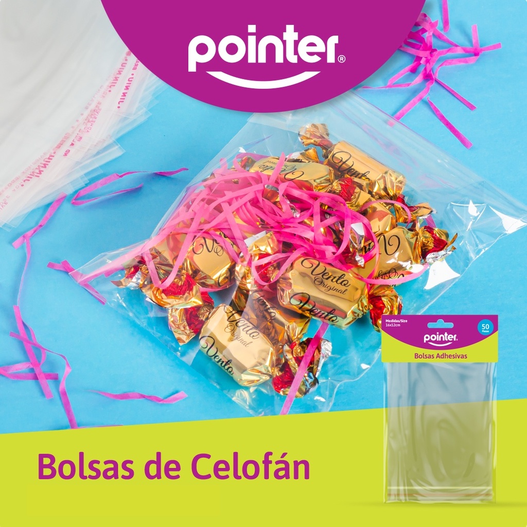 Bolsa Celofan 7.6x23cm Perforada POINTER