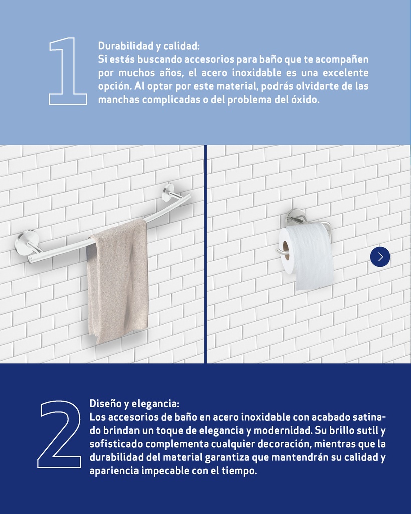 Juego de Accesorios para Baño 4pza GRIVEN