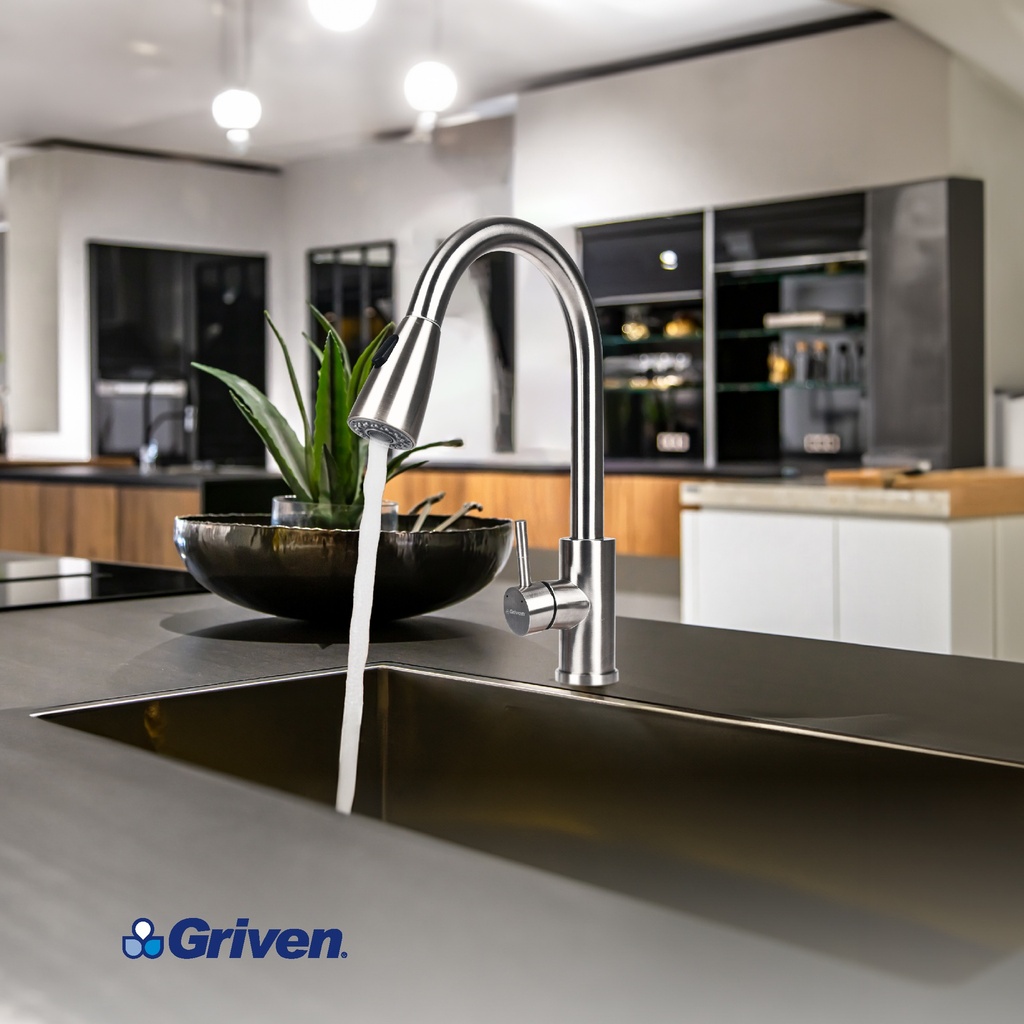 Grifo Monomando con Cuello Extensible GRIVEN