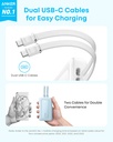 ANKER Zolo Power Bank 10,000mAh Fast Charging MFi Certified Lightning Cables USB-C & USB-A Port