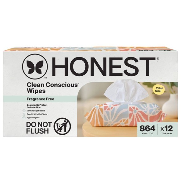 HONEST Wipes 72ct