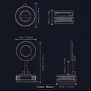 360° Rotating Magnetic Phone Holder, Foldable and Extendable, MagSafe
