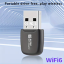 Adaptador Inalambrico USB WiFi6 Wireless Adapter 286Mbps 2.4GHz