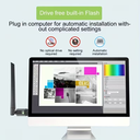 Adaptador Inalambrico USB WiFi 2in1 BT5.0 650m