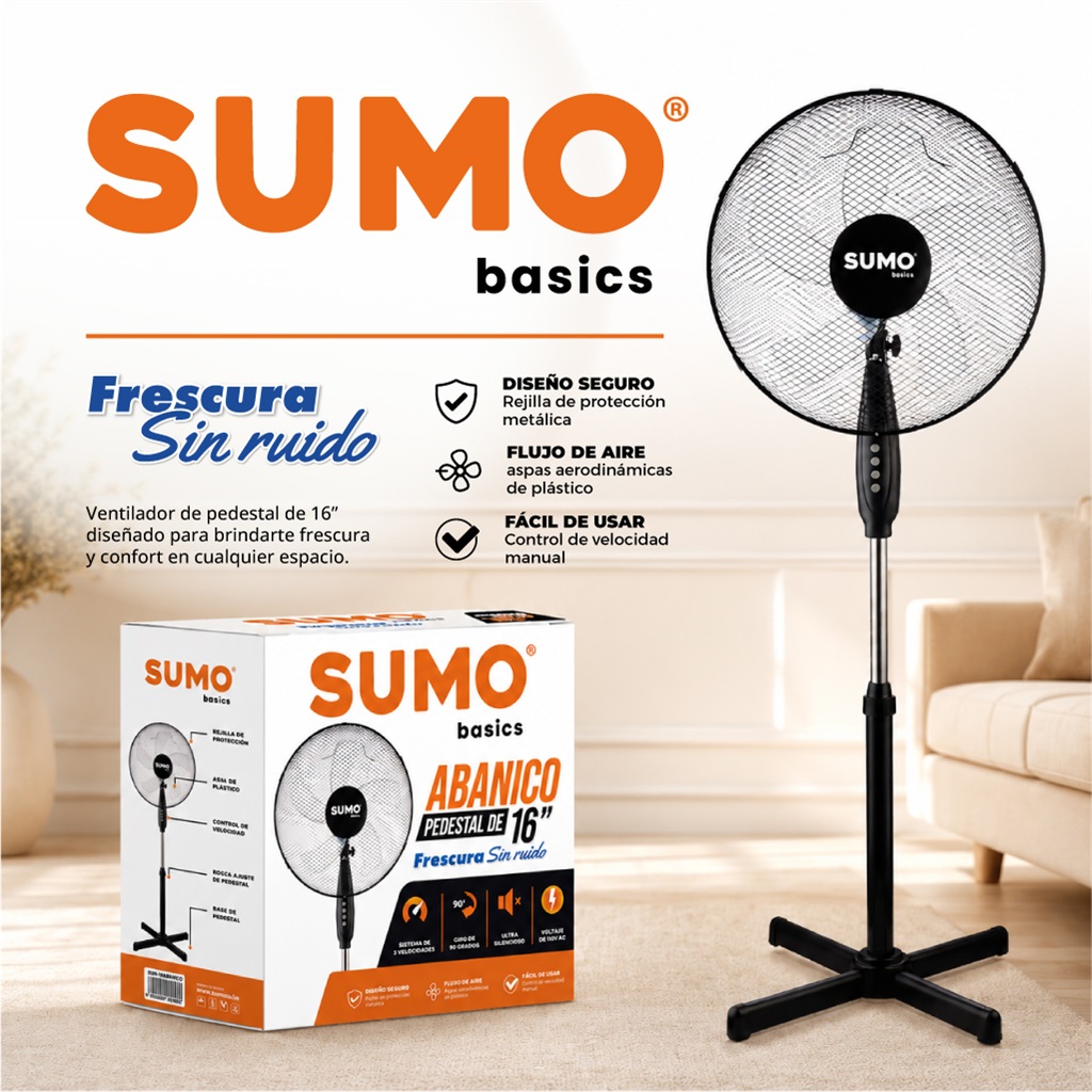 Abanico Plastico 16" SUMO