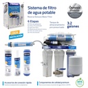 Sistema de Filtro de Agua Potable 6 Etapas GRIVEN