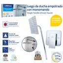 Set de Regadera Cuadrada 8" con Monomando GRIVEN