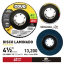 Disco de Lija Flap 4-1/2" #40 COVO