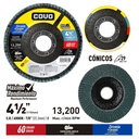 Disco de Lija Flap++ 4-1/2" #60 COVO