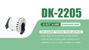 Etiqueta Brother DK-2205 2.4" X 100ft 