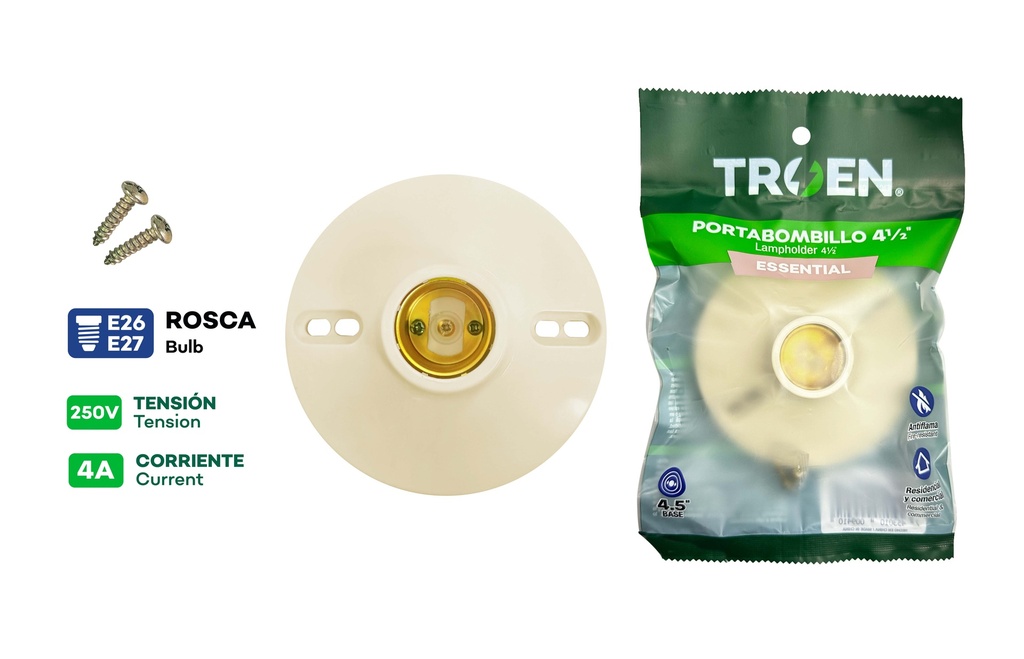 Roseta Plastica TROEN Crema