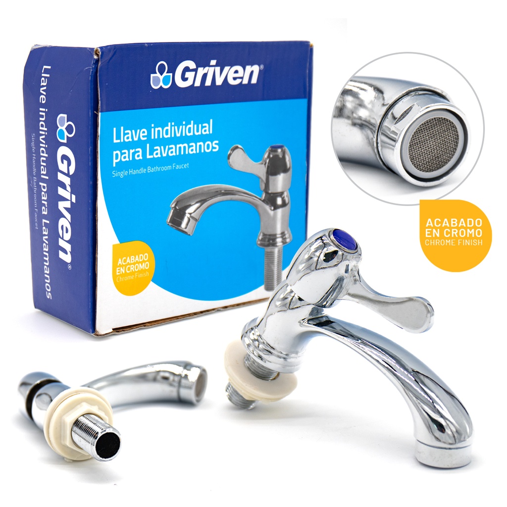 Llave Individual para Lavamanos GRIVEN