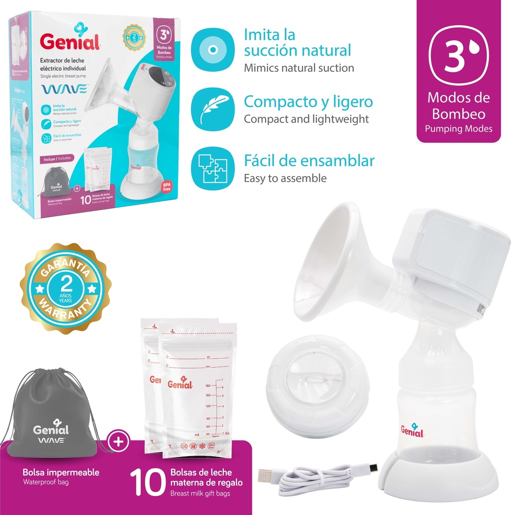 Extractor de Leche Electrico Individual GENIAL