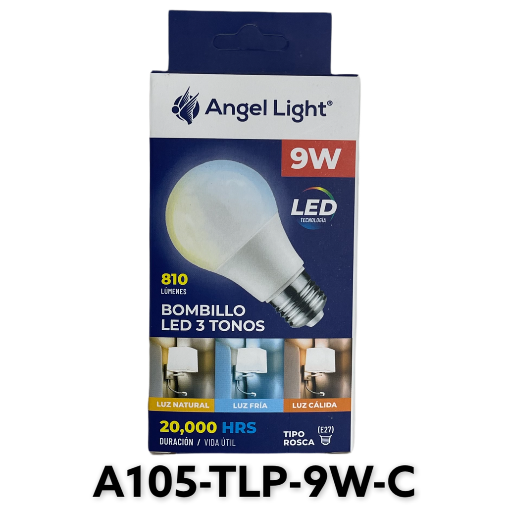 BOMBILLO LED 9W ANGEL LIGHT 3tonos