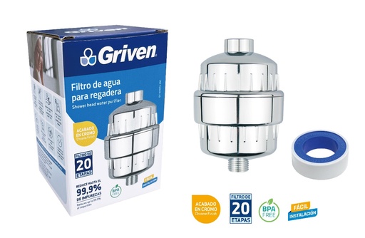 Filtro de Agua para Regadera GRIVEN