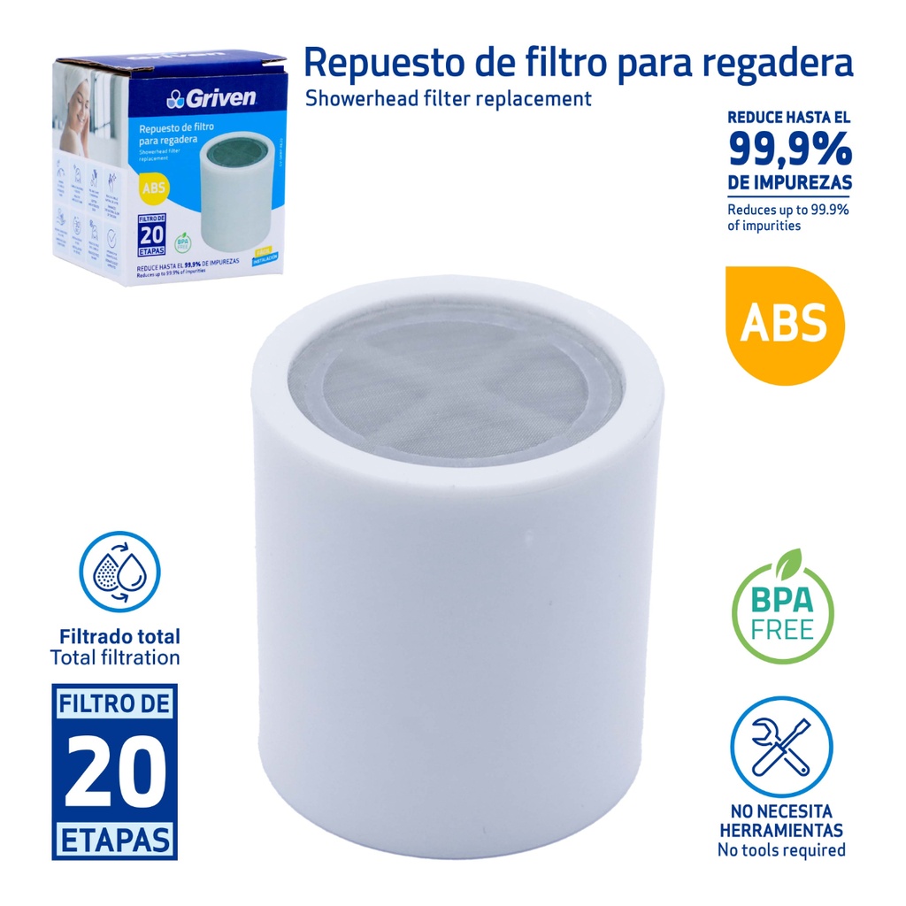 Repuesto para Filtro de Regadera GRIVEN