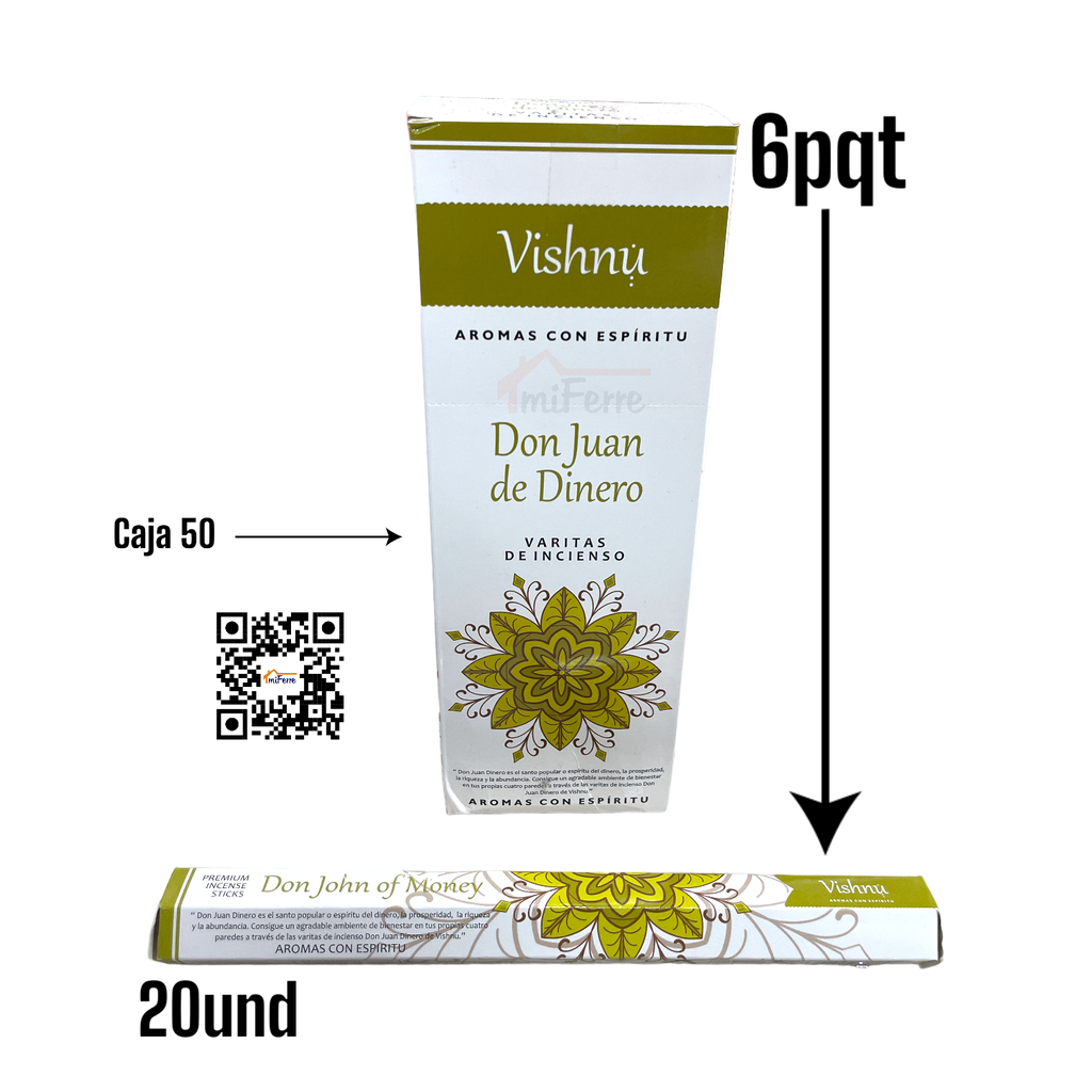 Incienso Don Juan de Dinero VISHNU SAV