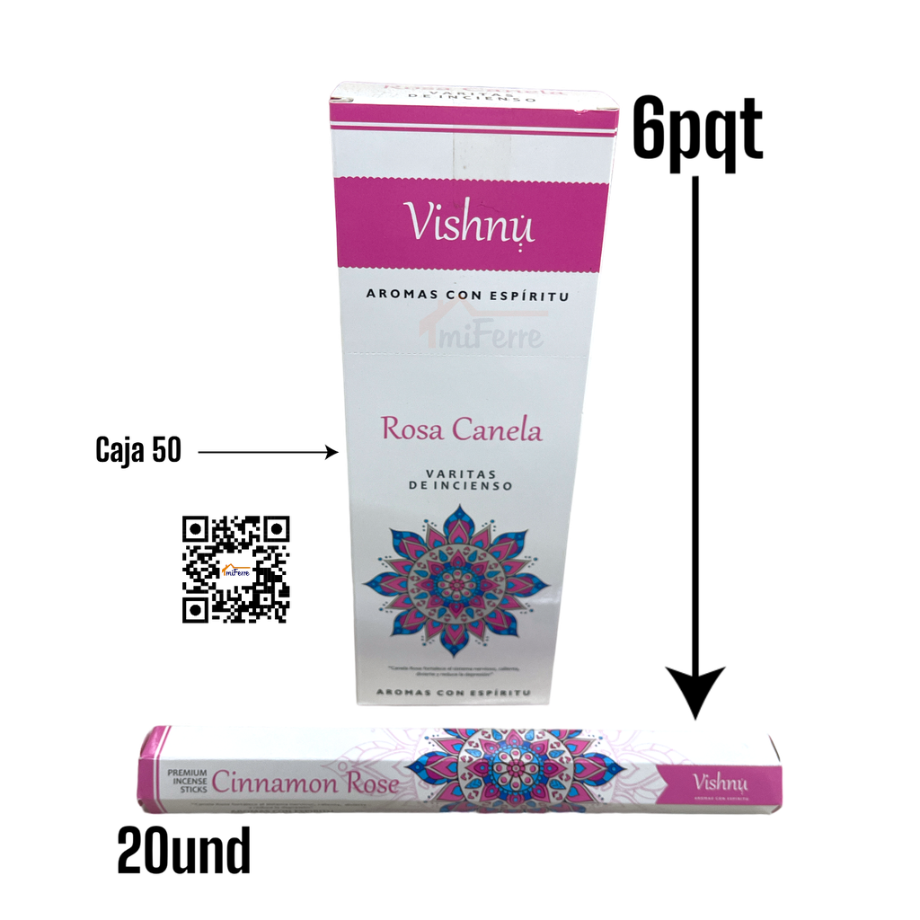 Incienso Rosa Canela VISHNU SAV
