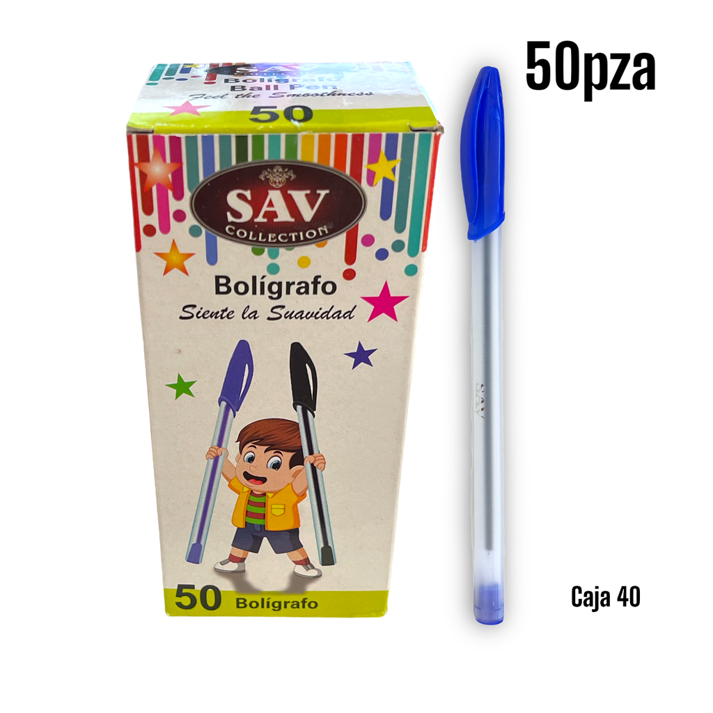 Boligrafo 50pza SAV