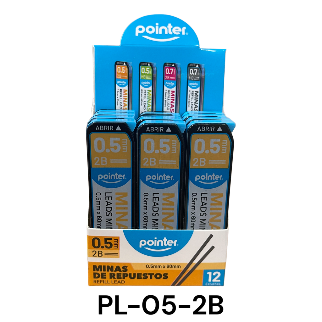 Minas de Repuesto 2B 0.5mm (docena)