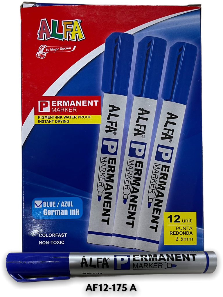 Marcador Permanente ALFA (docena)
