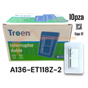 Interruptor Decorativo Doble TROEN