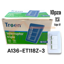 Interruptor Decorativo Triple TROEN