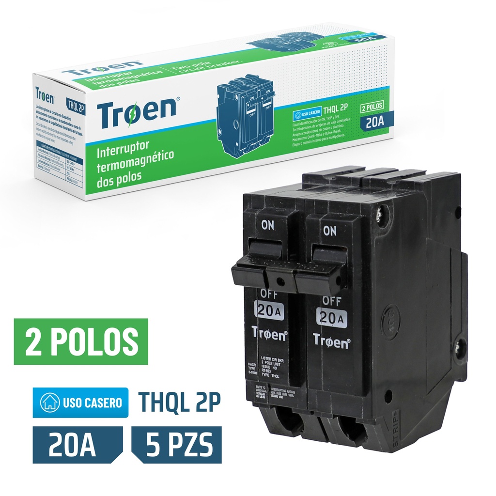 Breaker Doble 20A TROEN