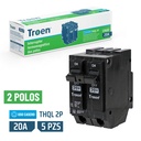Breaker Doble 20A TROEN 5pza
