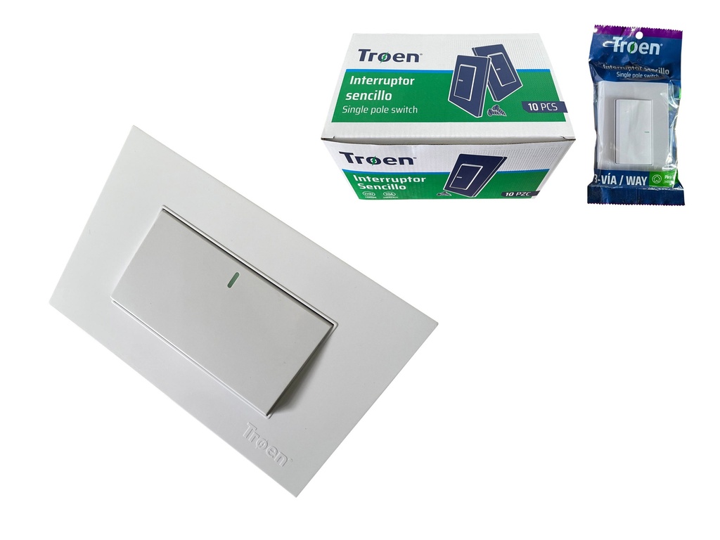 Interruptor Decorativo Sencillo 3 Way TROEN