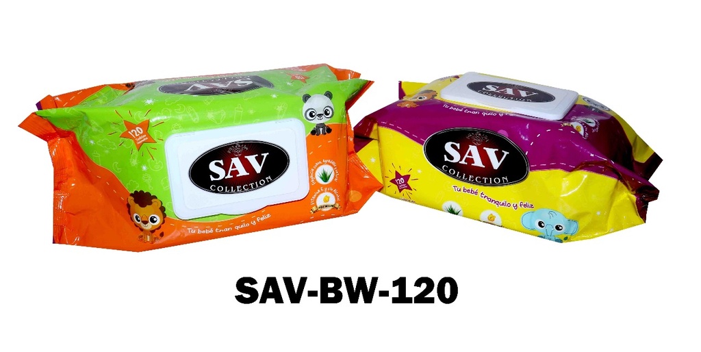 Toallitas Humedas 120pza SAV Collection