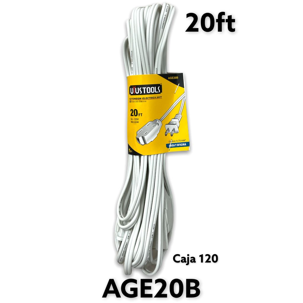 Extension Electrica Blanca 20ft UYUSTOOLS