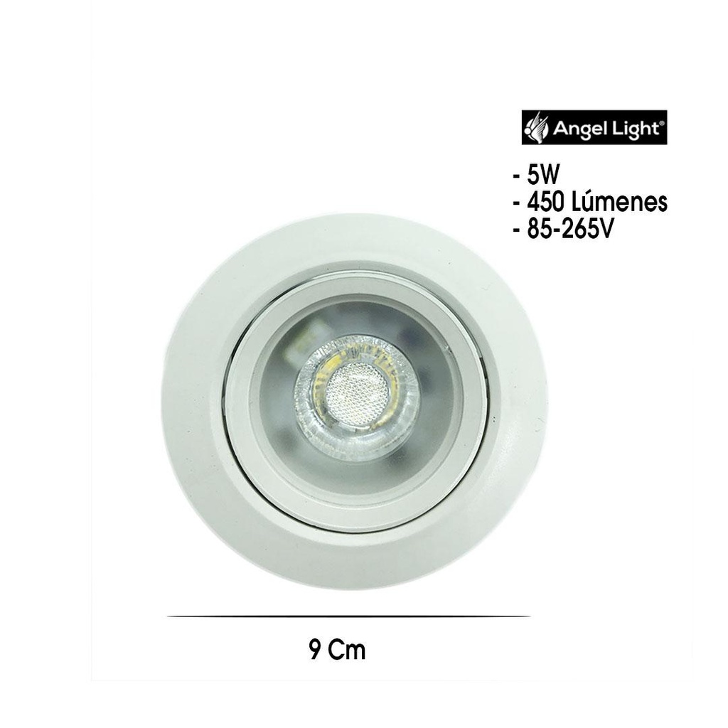 Lampara Spot Led para Empotrar 5W 6400K ANGEL LIGHT