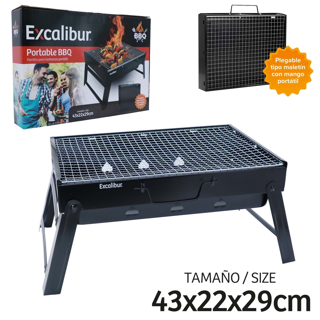 Parrilla para Barbacoa Portatil EXCALIBUR