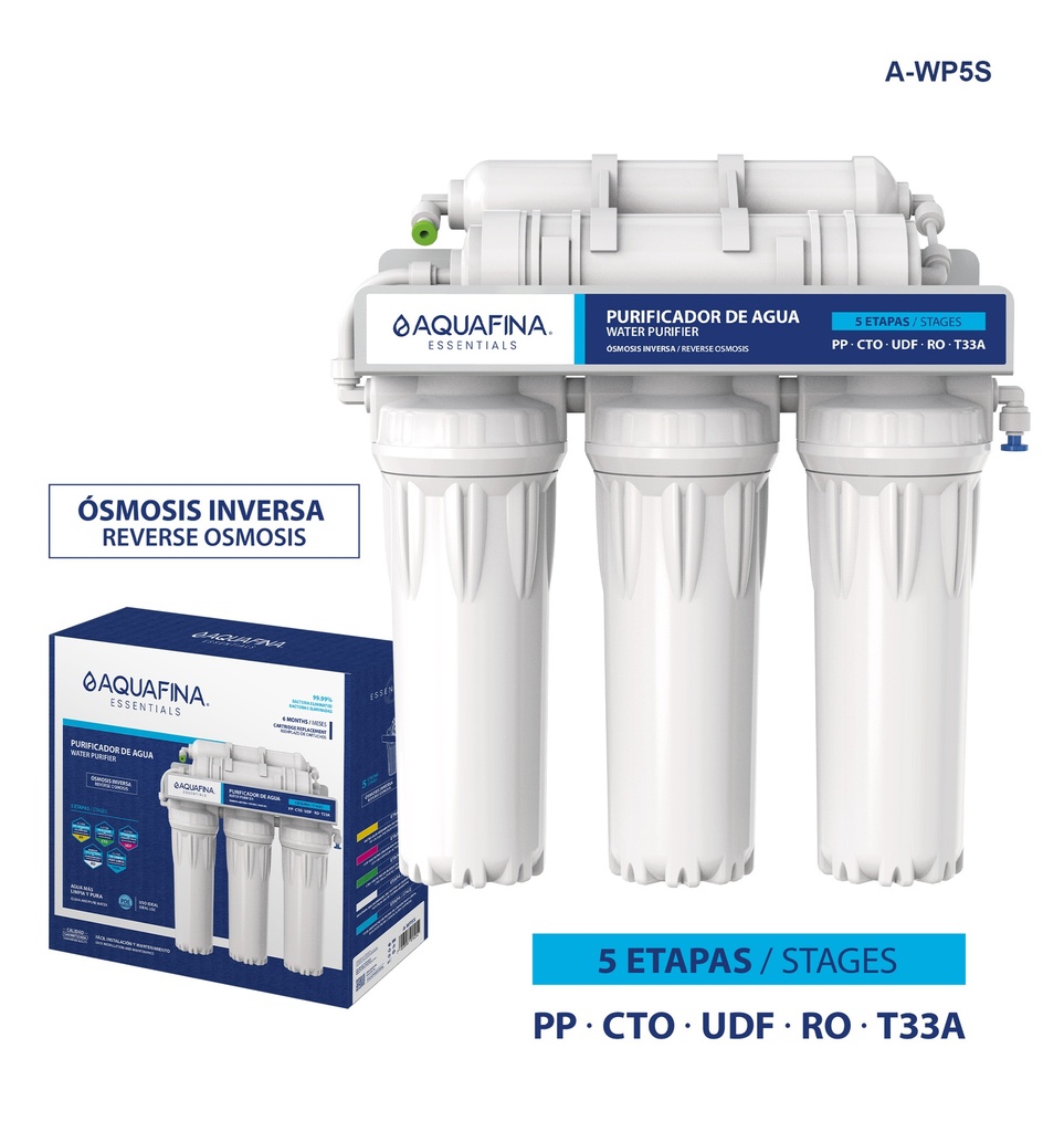 Purificador de Agua 5 Etapas AQUAFINA