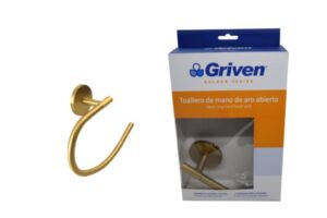 Toallero de Mano de Aro Abierto GRIVEN Golden Series