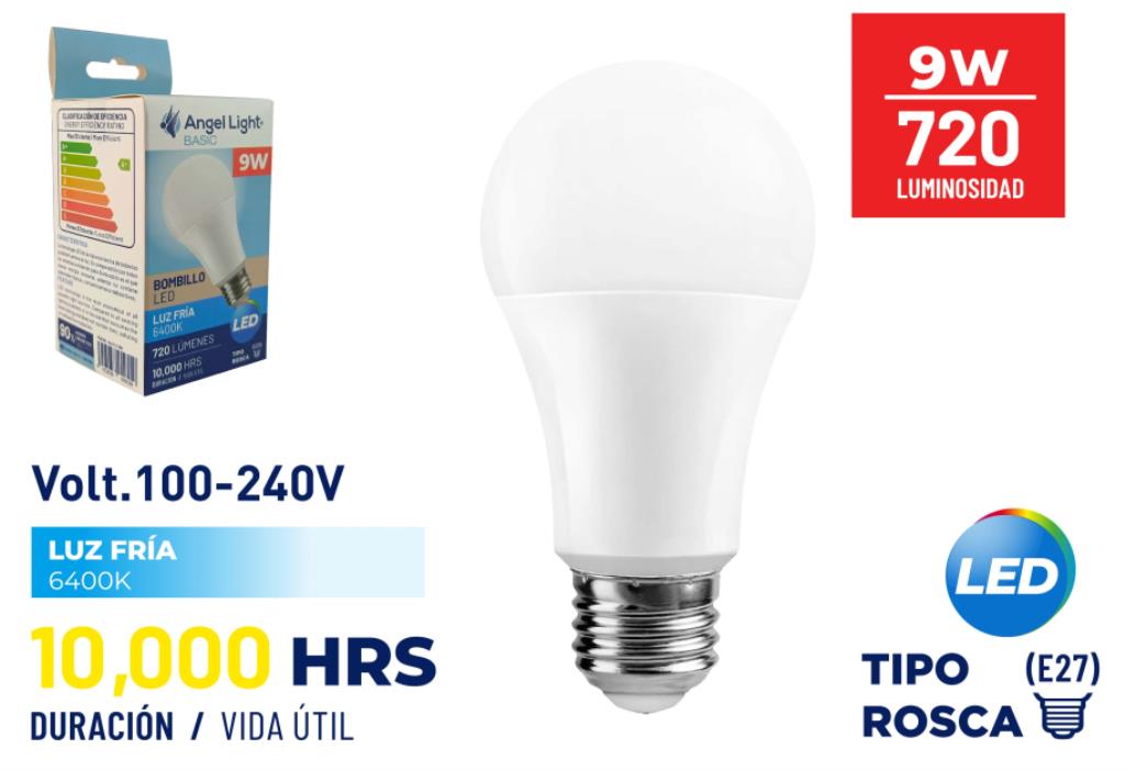 Bombillo Led 9W 6400K ANGEL LIGHT Basic