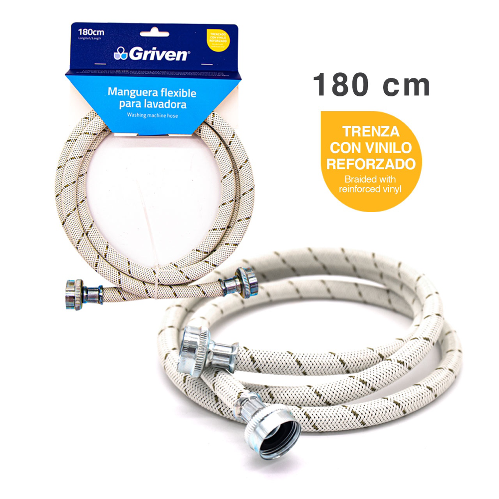 Manguera Flexible para Lavadora 180cm GRIVEN