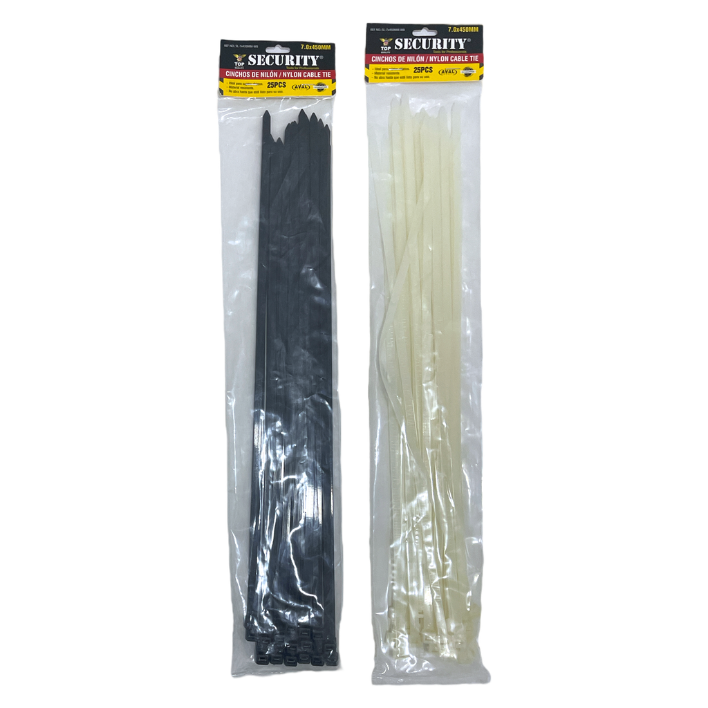 Sunchos Plasticos 20" X 7.0mm 25pza SECURITY