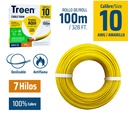 Cable Electrico #10 X 100m Amarillo TROEN