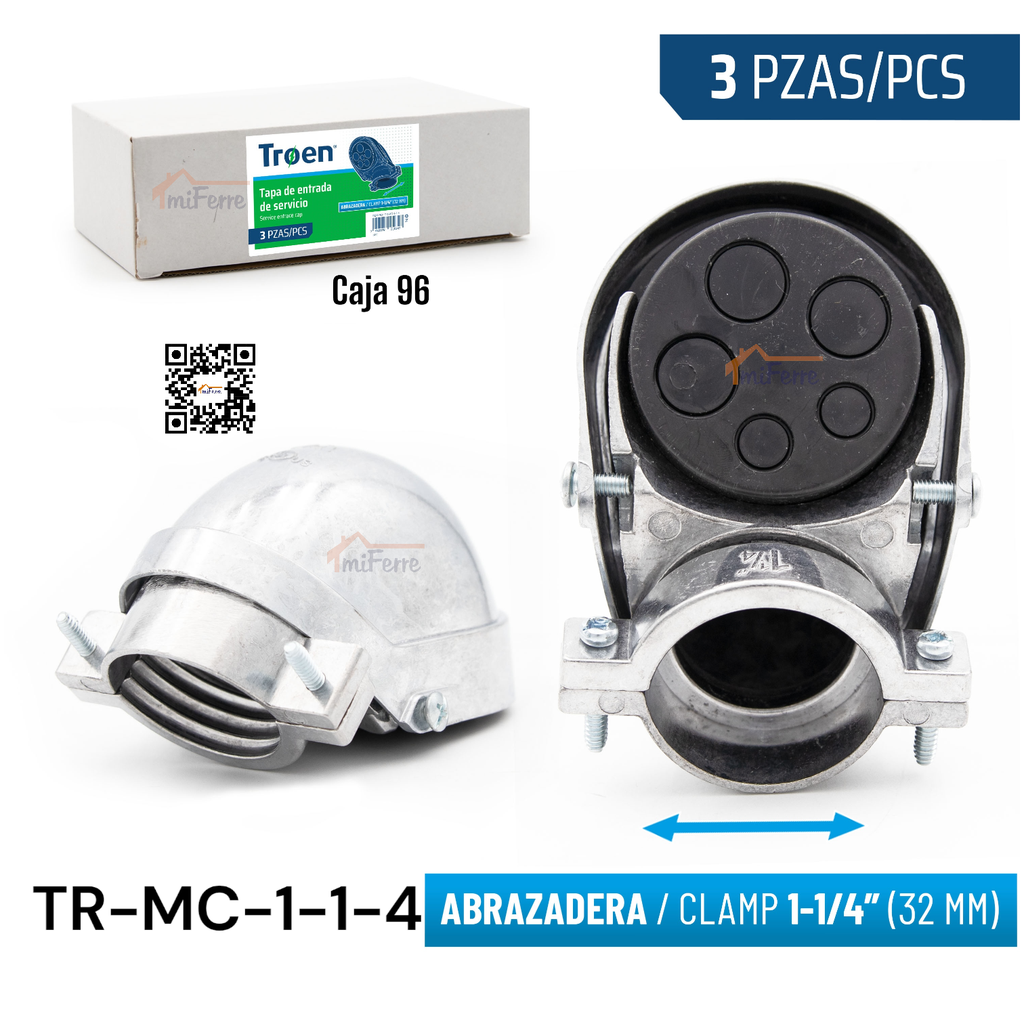 Tipo de Entrada 1-1/4 (Mufa)
