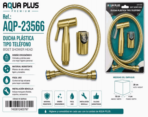 Ducha Plastica Tiipo Telefono AQUAPLUS