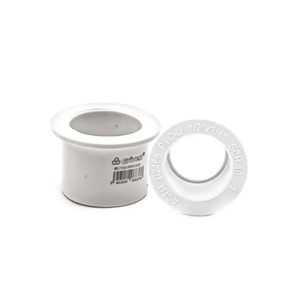 Reduccion PVC 3/4 X 1/2" GRIVEN 20pza