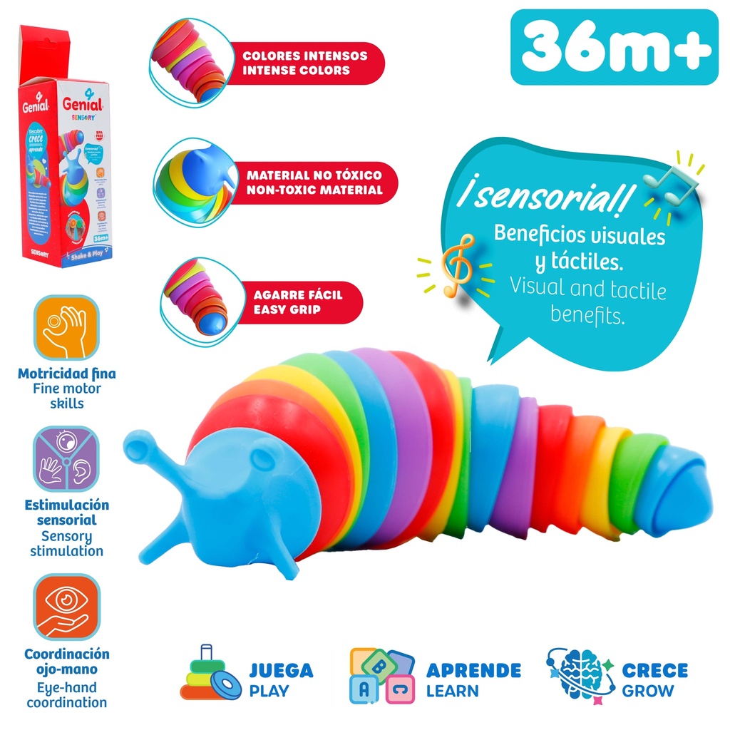 Juguete Oruga Flexible GENIAL