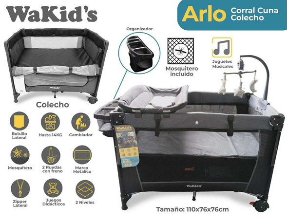Corral Cuna para Bebe WAKID'S