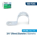 Grapas 3/4" (1 oreja) 100pza TROEN