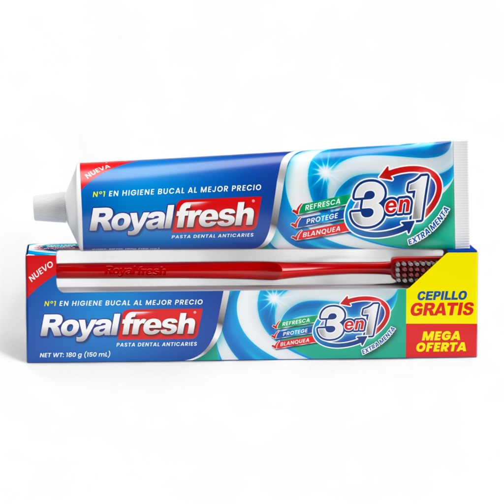 6-Pack Pasta Dental 180g 3en1 ROYALFRESH