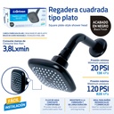 Regadera Cuadrada Tipo Plato GRIVEN