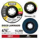 5-Pack Disco de Lija Flap 4-1/2" #100 COVO